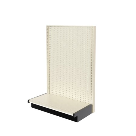 Lozier Gondola Single Sided Starter, Platinum Off-White, 36W x 60H x 19D P369U-ST